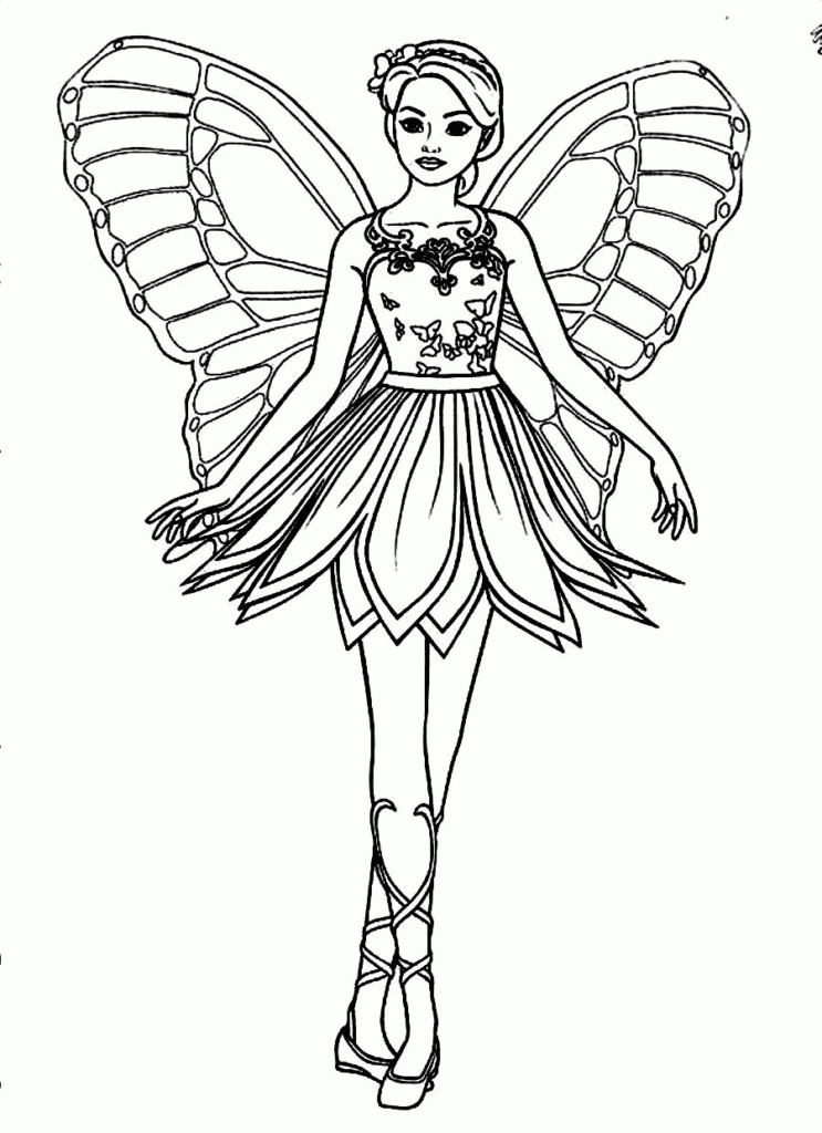 Barbie Coloring Pages Printable Coloring Home
