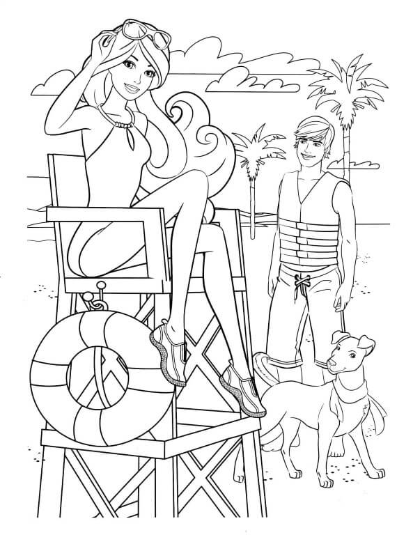 Barbie Coloring Pages Printable