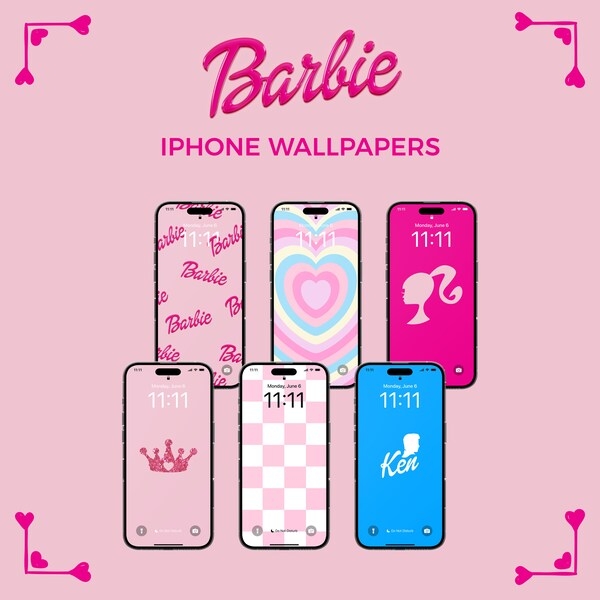 Barbie Lock Screen Etsy Canada