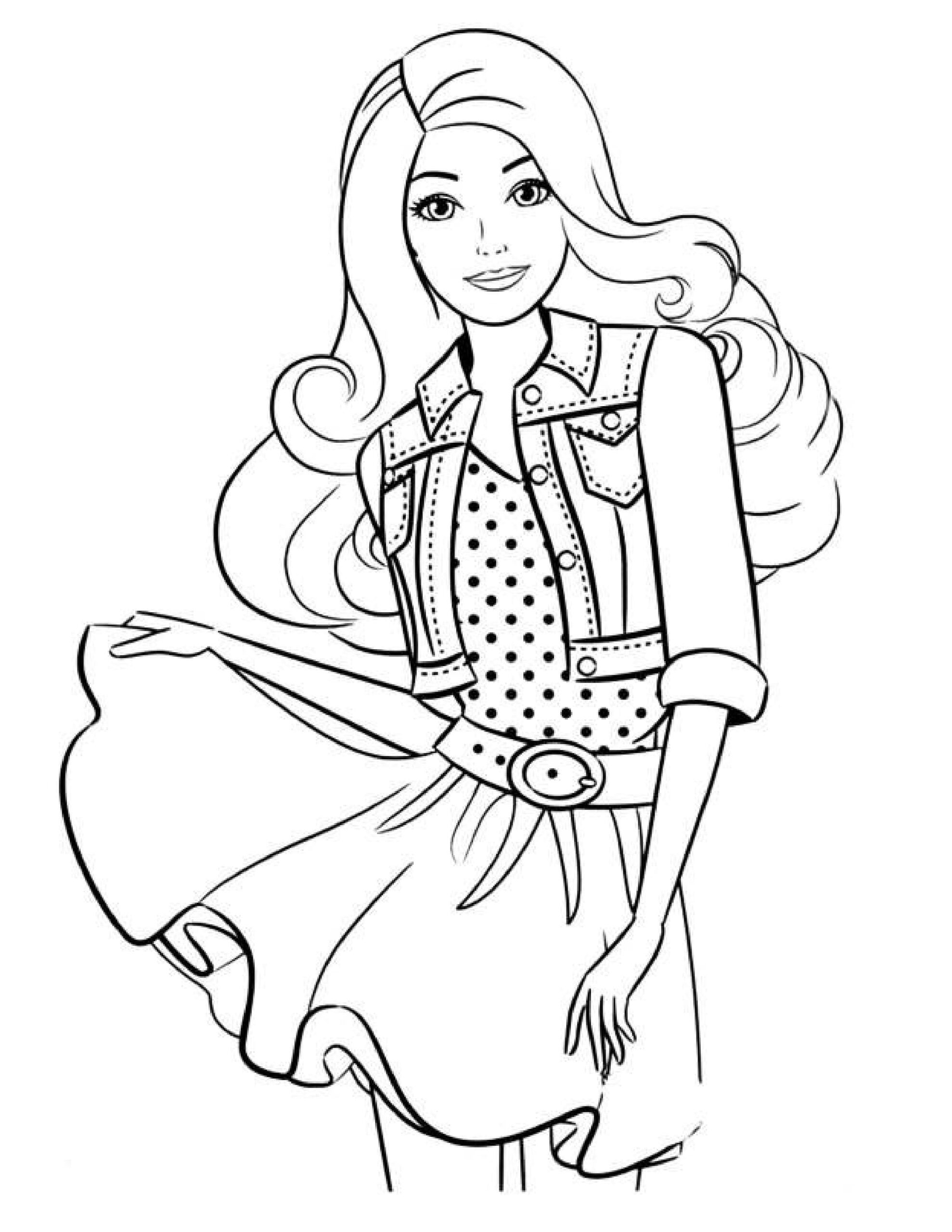 printable coloring pages barbie