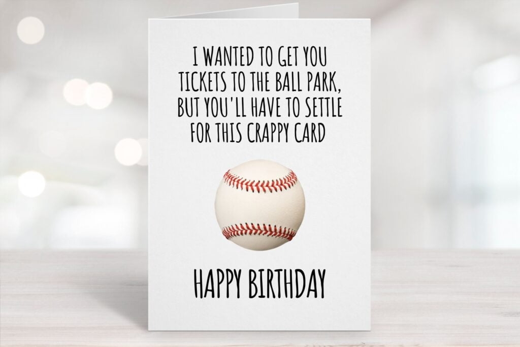 Baseball Birthday Card Printable Free Printable Templates