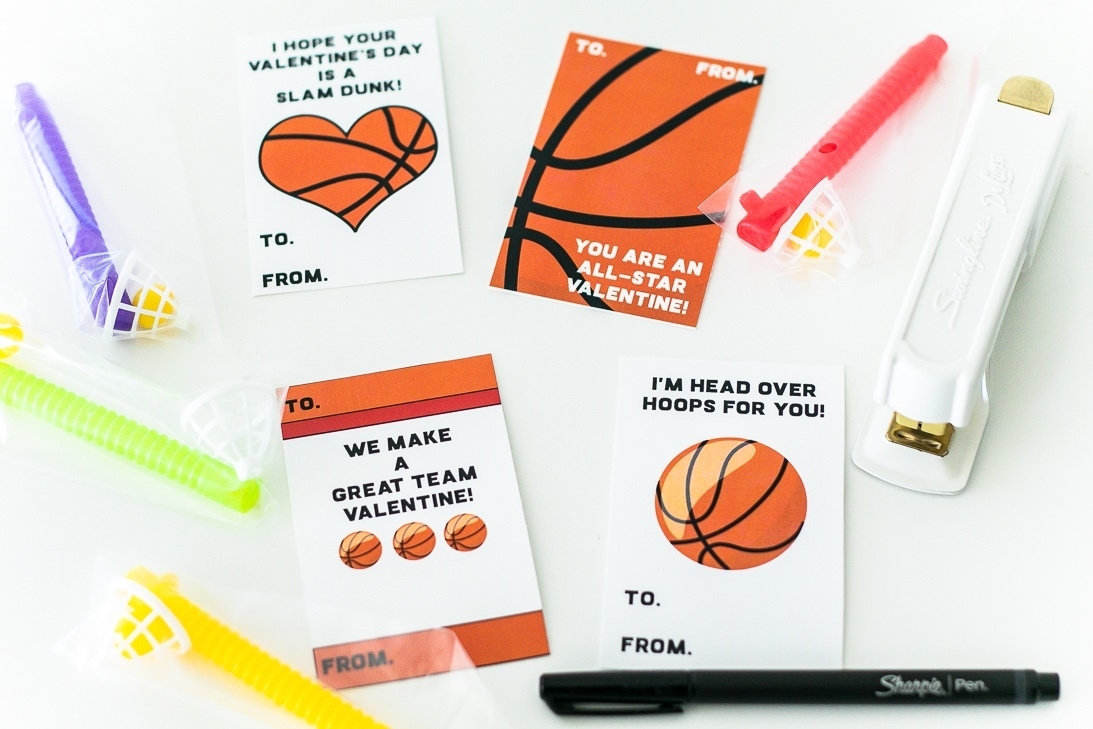 Basketball Valentine Card Free Printable Free Printable Basketball