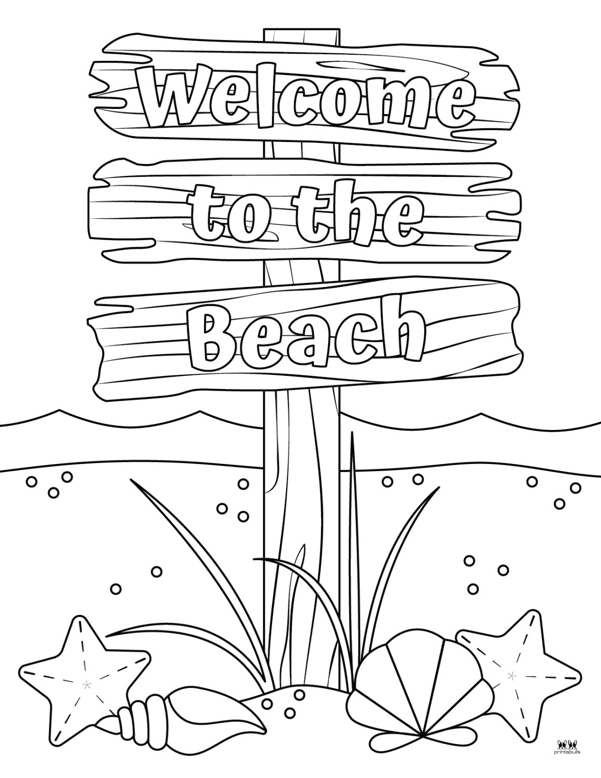 Beach Coloring Pages 25 FREE Pages Printabulls