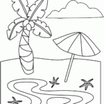 Beach Coloring Pages Free Printable Coloring Home
