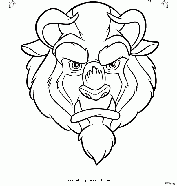 Beauty And The Beast Coloring Pages Coloring Pages For Kids Disney 