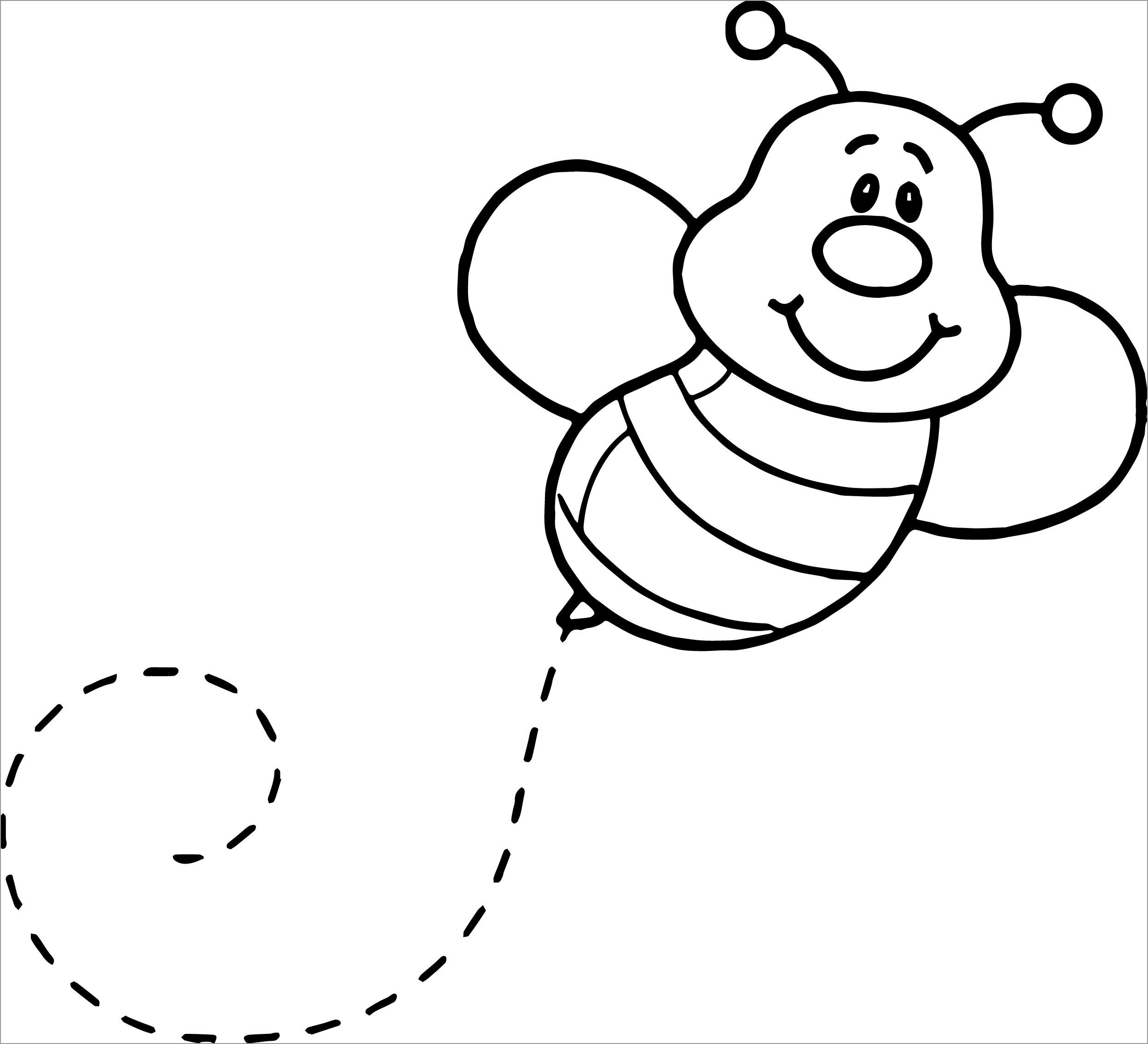 Bee Coloring Pages ColoringBay