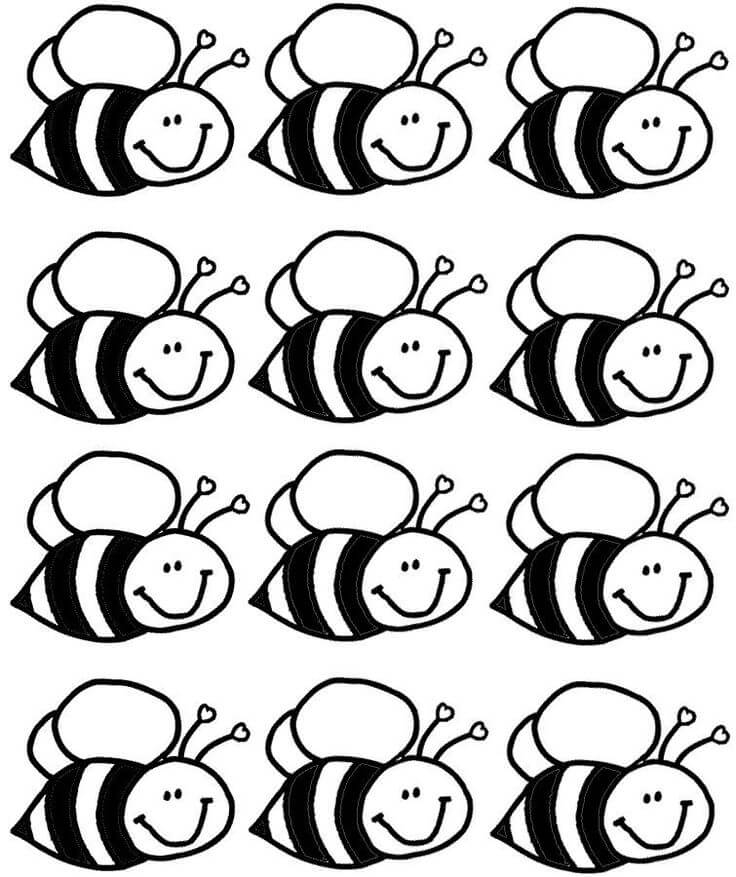 Bee Coloring Pages
