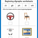 Beginning Digraphs Worksheets Your Home Teacher