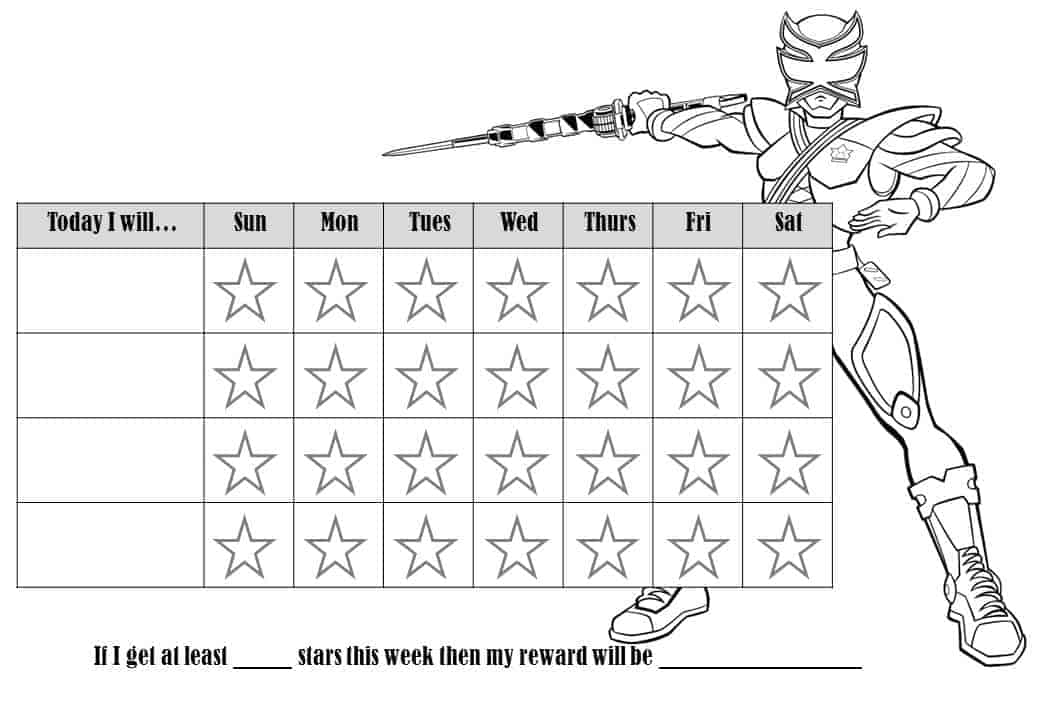 Behavior Charts That Can Be Colored