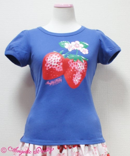 Berry Garden Print T Shirt By Angelic Pretty