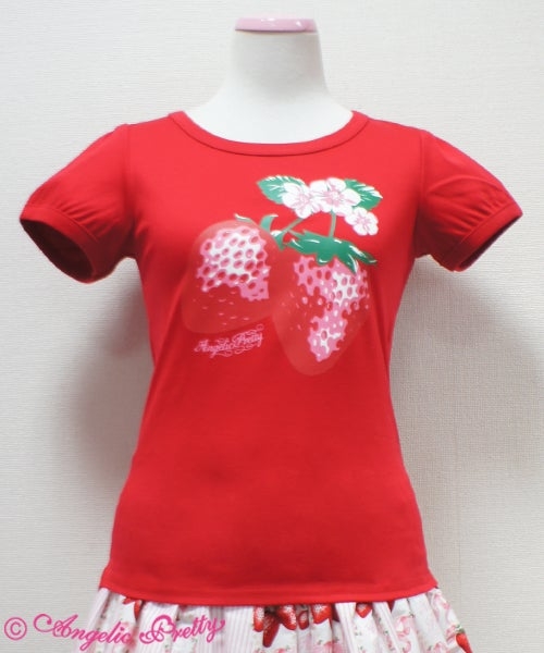 Berry Garden Print T Shirt By Angelic Pretty