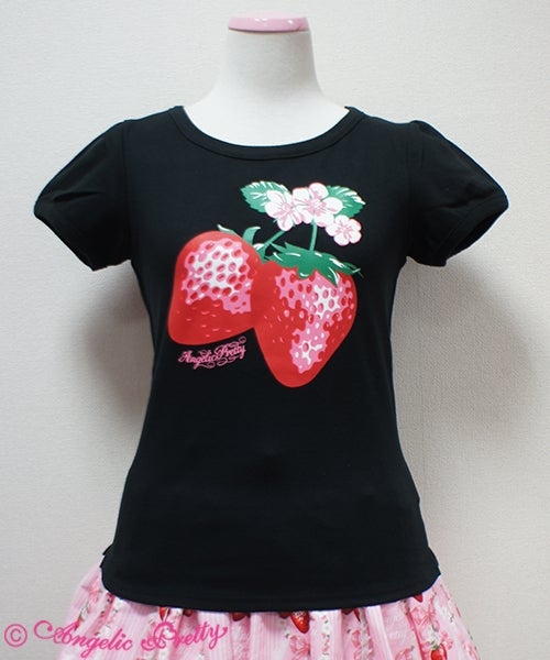 Berry Garden Print T Shirt By Angelic Pretty