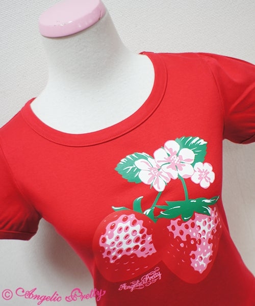Berry Garden Print T Shirt By Angelic Pretty