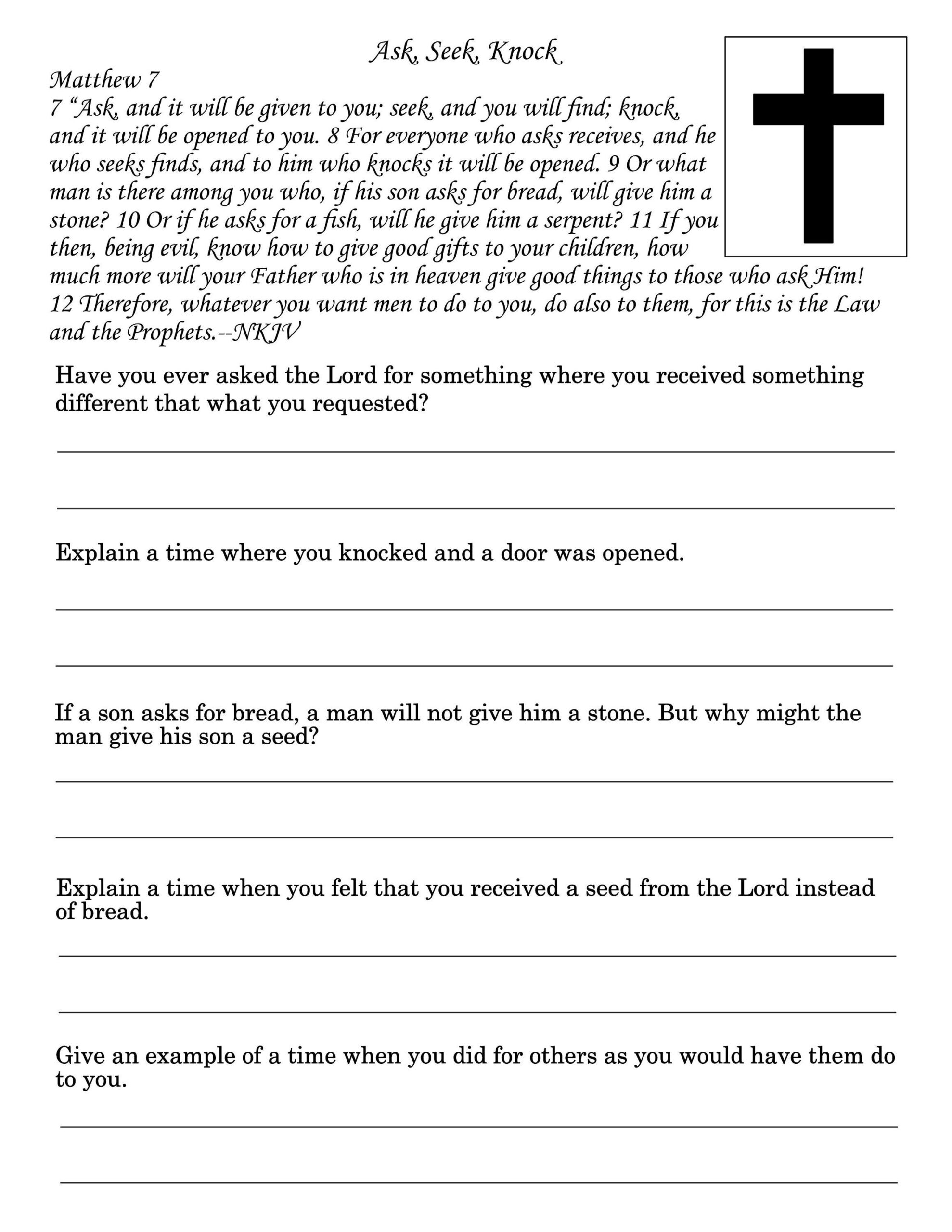 Bible Worksheets Bible Pathway Adventures Worksheets Library