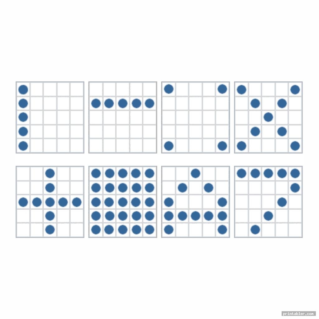 Bingo Patterns Printable Gridgit