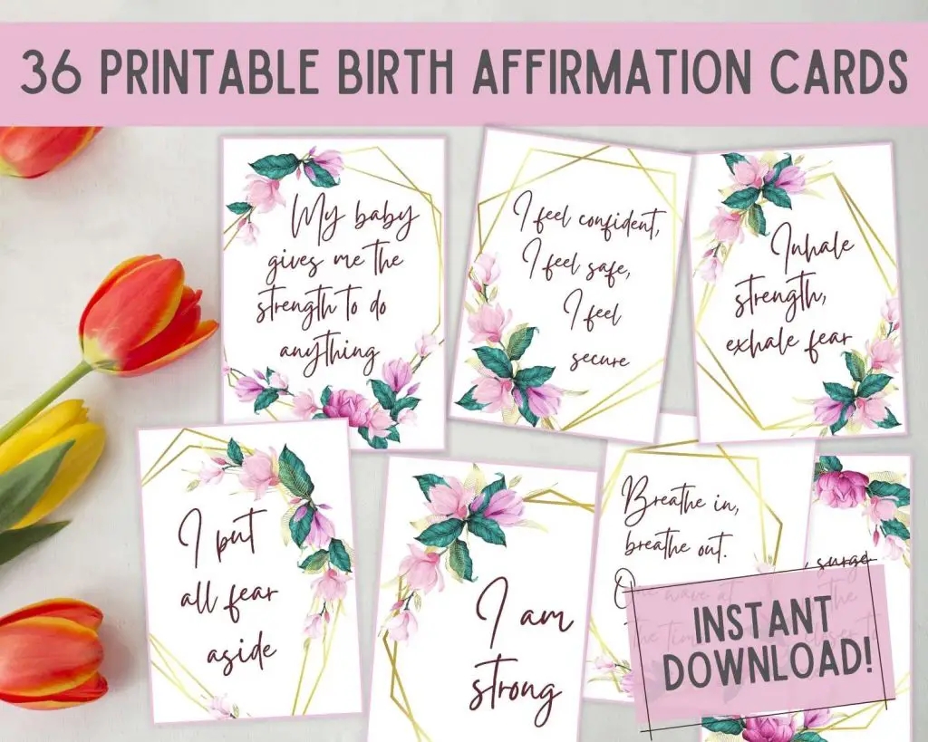 Birth Affirmation Cards Conquering Motherhood