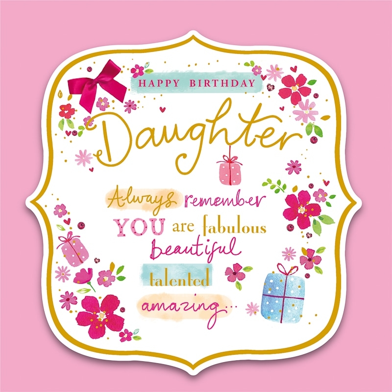 Birthday Card For Daughter Printable Printable Templates Free