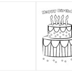 Birthday Cards To Color 12 Free PDF Printables Printablee Happy
