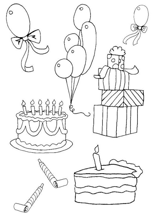 Birthday Coloring Pages Archives