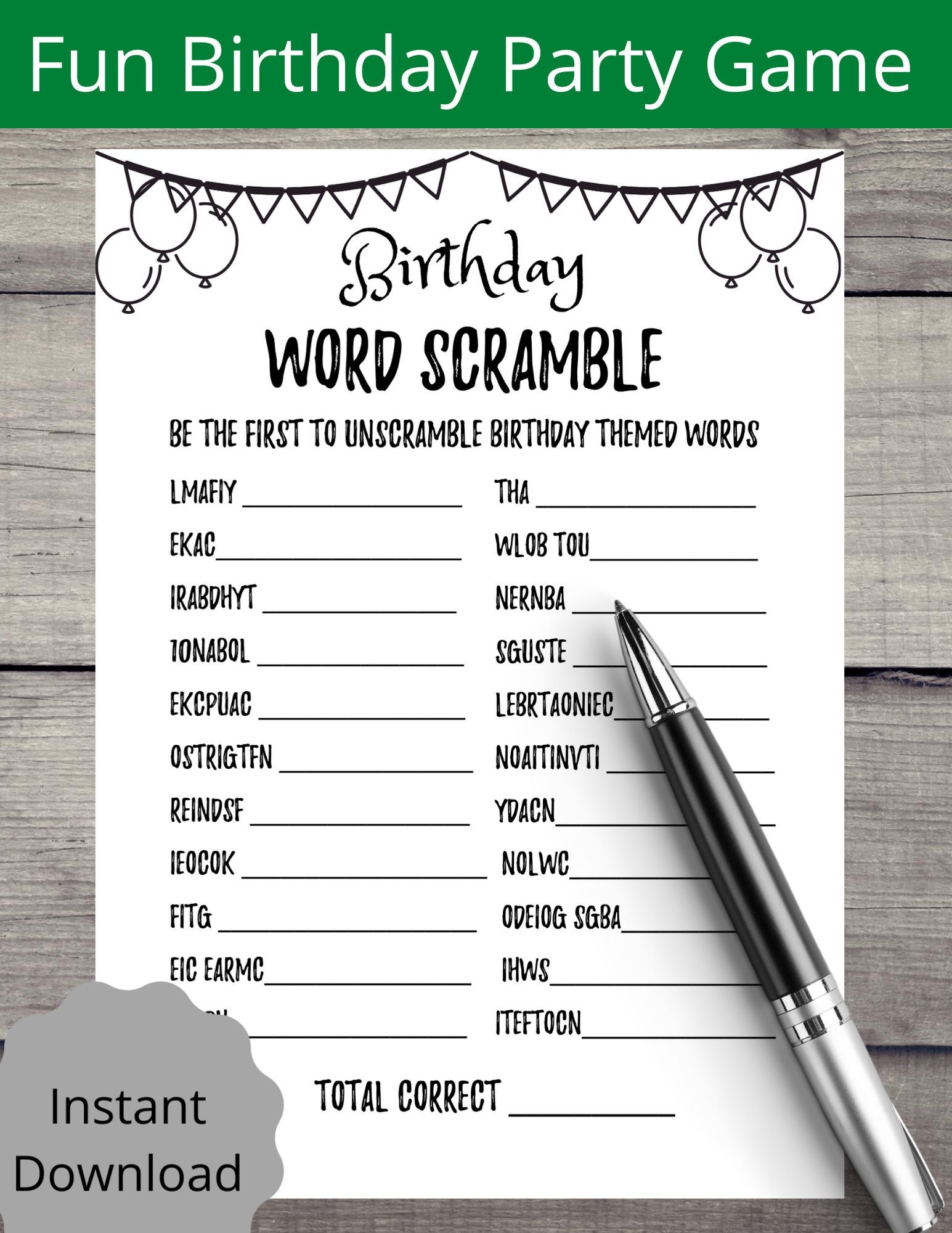 Birthday Games Printable Printable Birthday Party Games For Adults Wood 