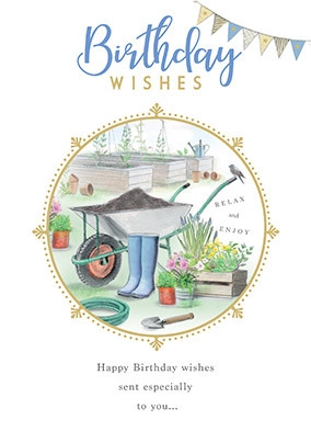 Birthday Wishes Gardening Card Funky Pigeon