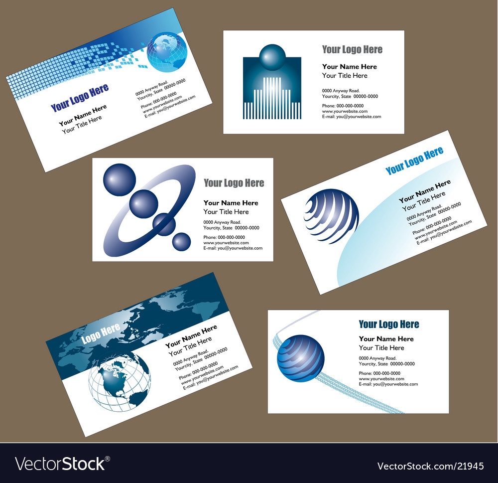Biz Cards Royalty Free Vector Image VectorStock