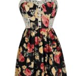 Black And Red Floral Dress Cute Floral Dress Cute Summer Dress