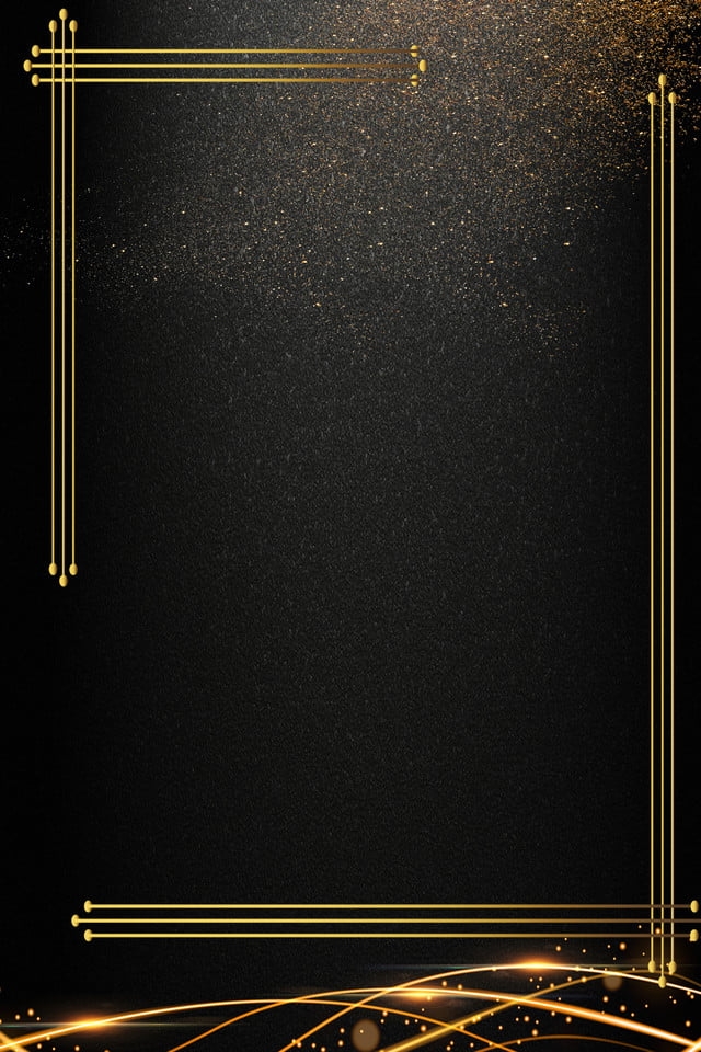 invitation template black and gold