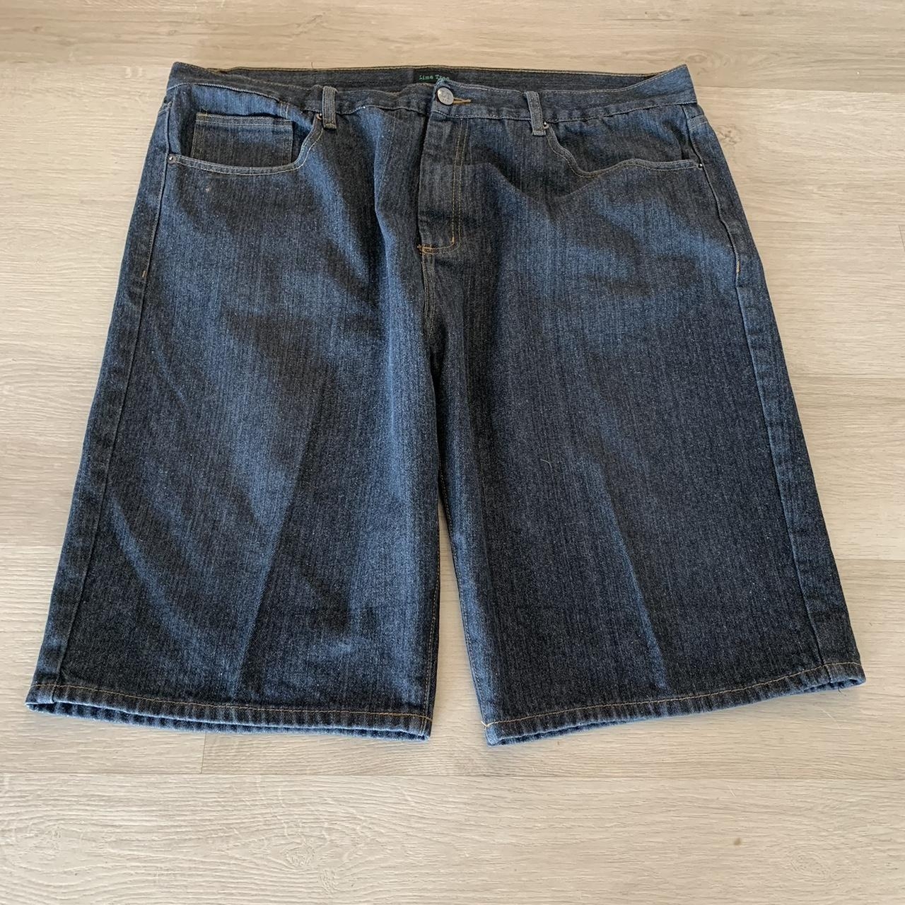 Black Lime Tree Jorts Size 46 Excellent Condition Depop