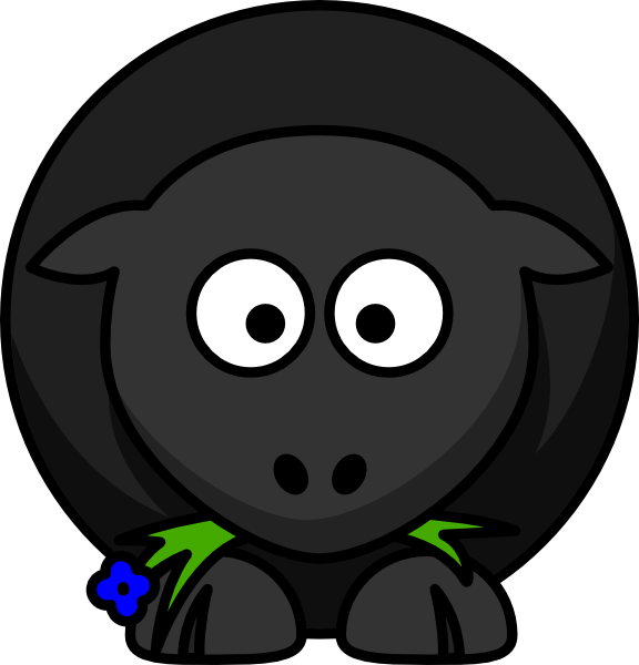 Black Sheep Clip Art At Clker Vector Clip Art Online Royalty