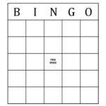 Blank Bingo Template Free Printable