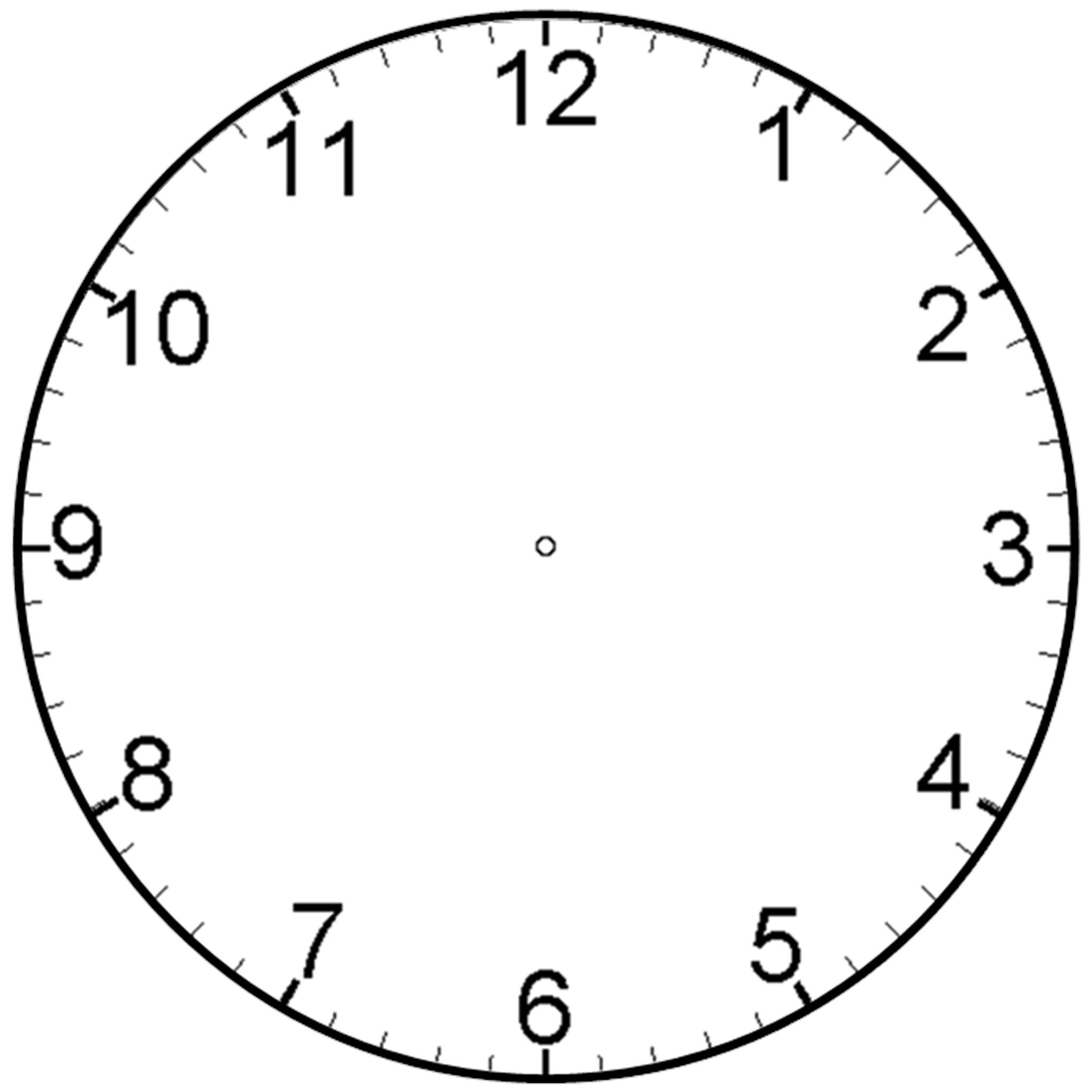 Blank Clock Face Printable Cliparts co