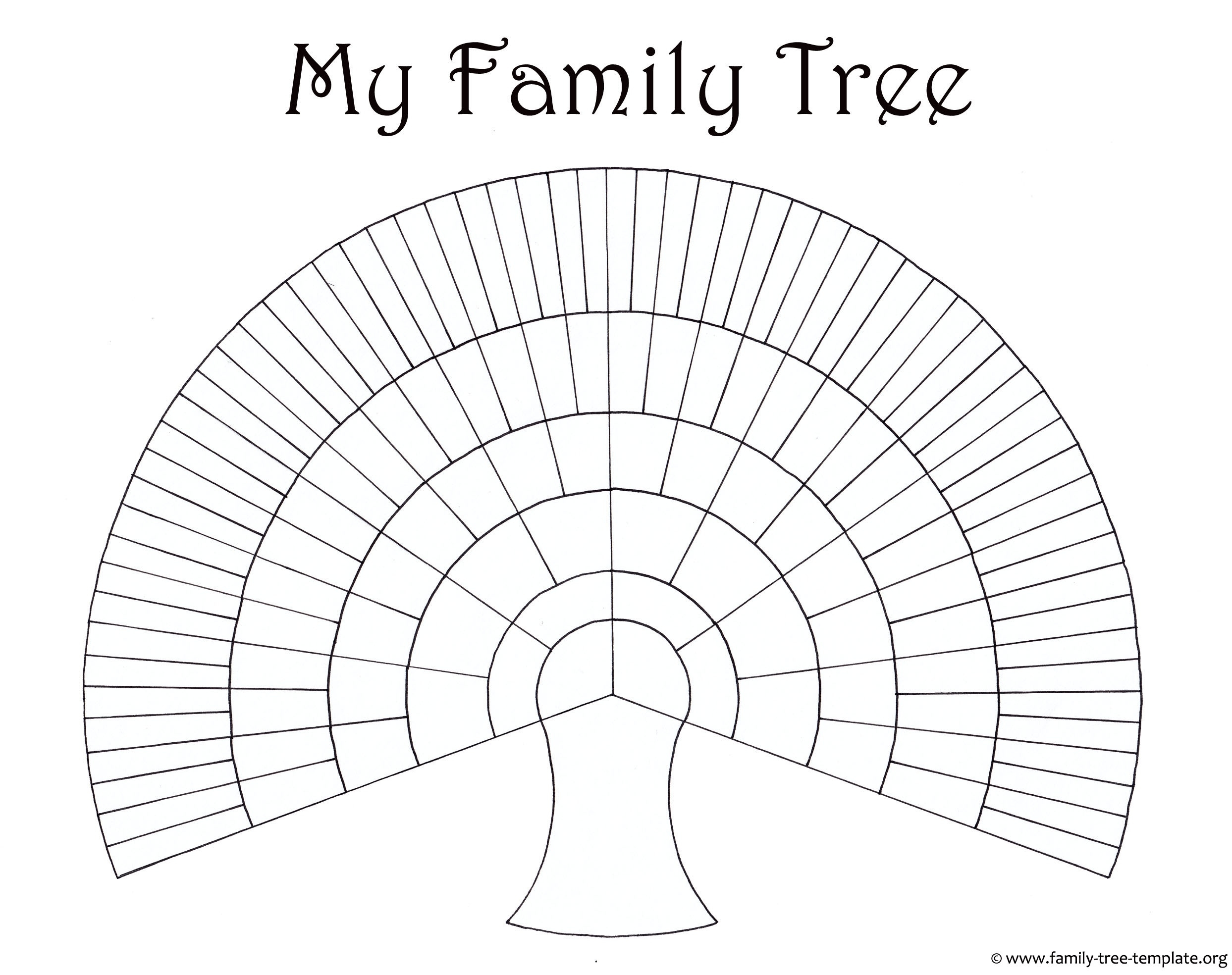 Blank Family Trees Templates And Free Genealogy Graphics Free 