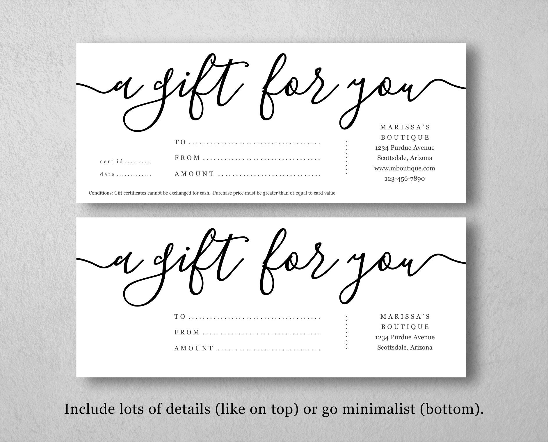 Blank Gift Certificate Template Free Printable Free Printable Download
