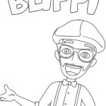 Blippi Educational Coloring Page Printable
