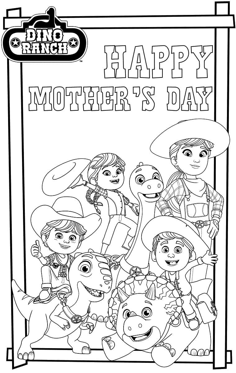 Blitz From Dino Ranch Coloring Page Free Printable Coloring Pages For 