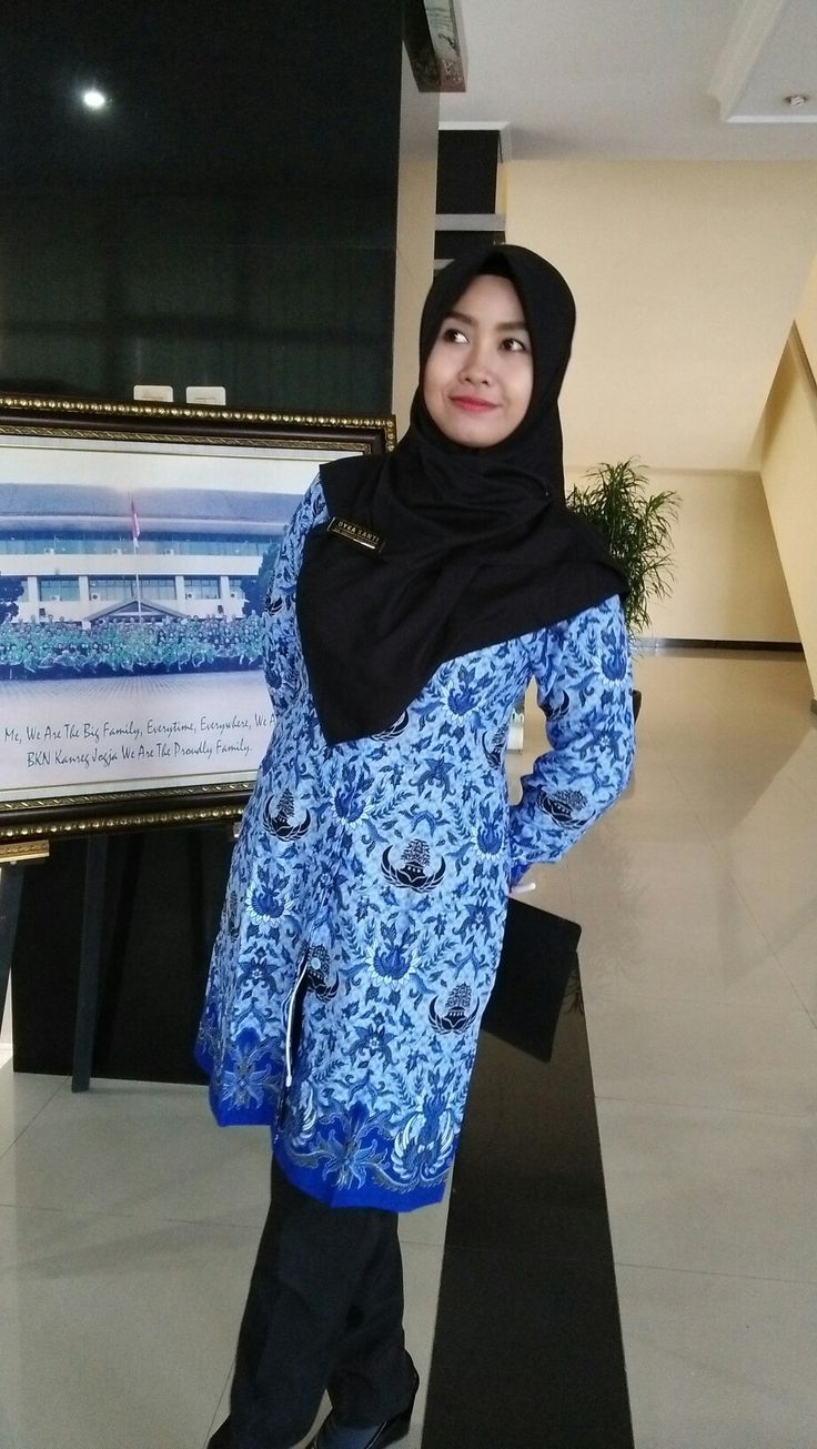 Blue Batik By KORPRI Fashion Hijab Batik