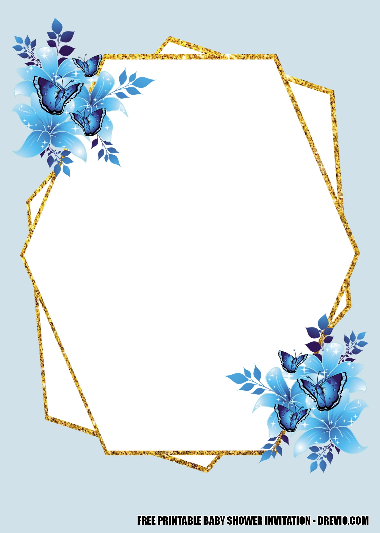 Blue Invitation Template