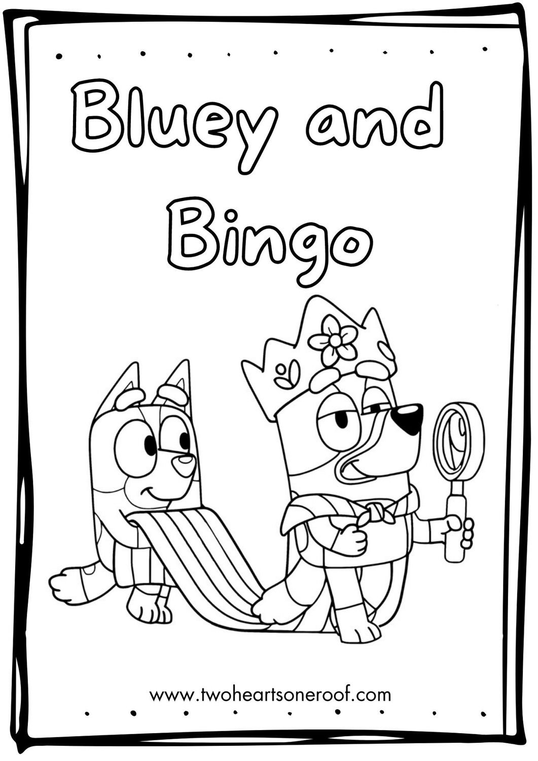 Bluey Bingo Coloring Pages Printable In 2024 Descubra A Emo o Dos 