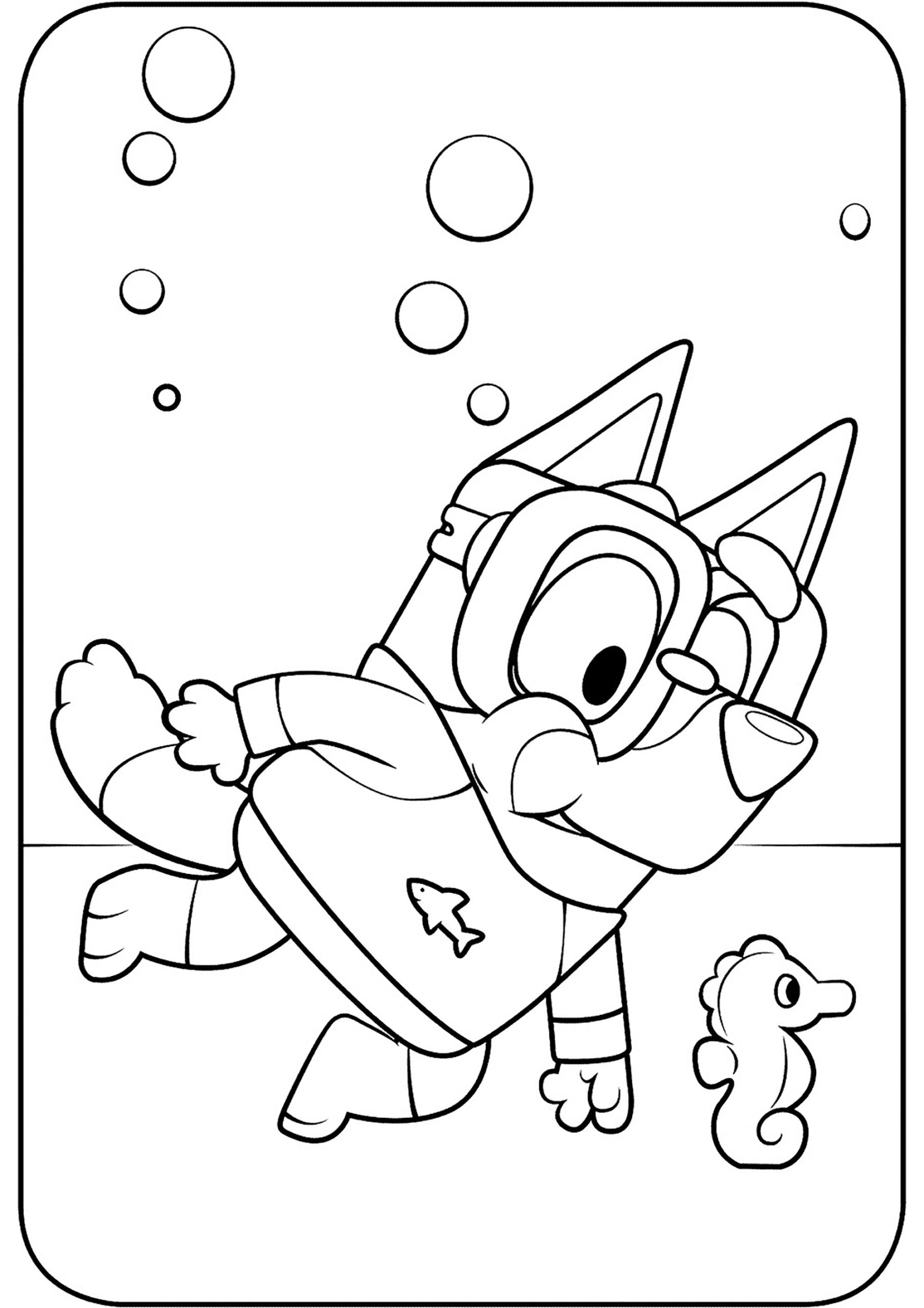 Bluey Coloring Page