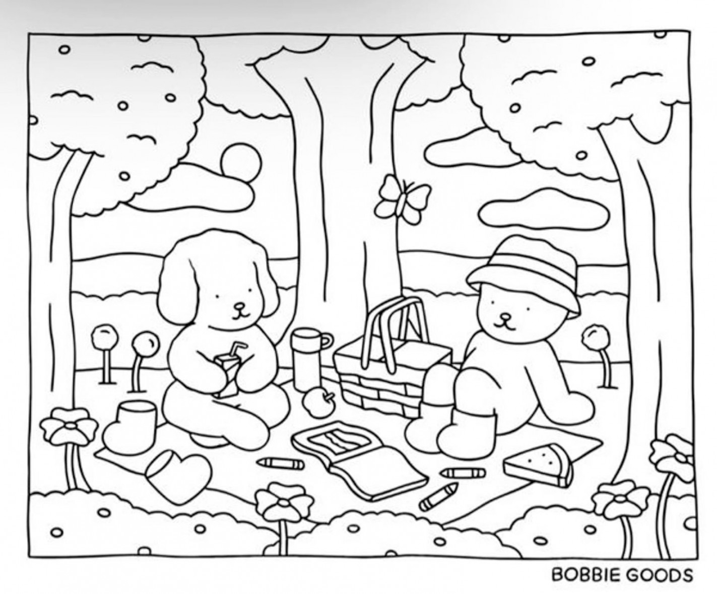 Bobbie Goods Coloring Pages A4 Isabella Smith