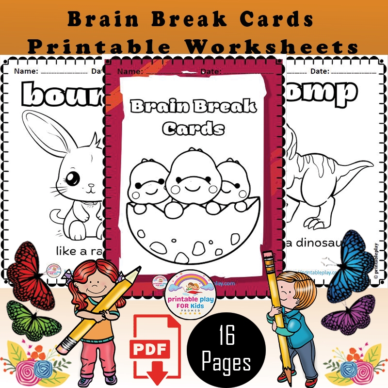 Brain Break Cards Printable For Kids Made By Teachers