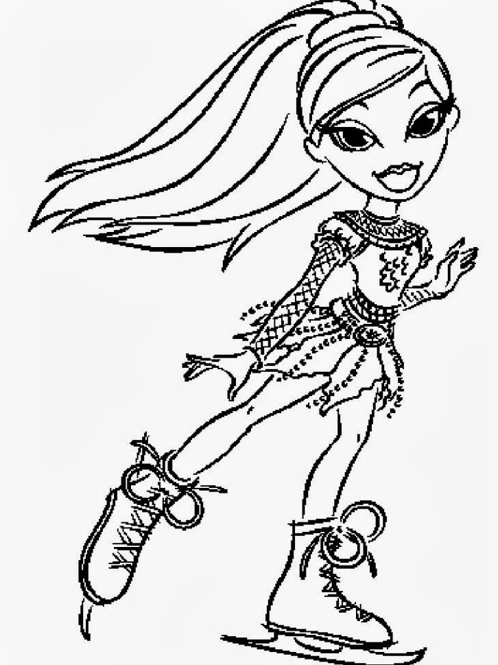Bratz Doll Coloring Pages Coloring Home