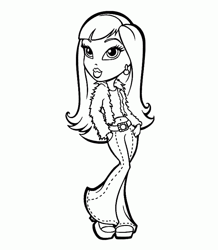 Bratz Dolls Coloring Pages Coloring Home