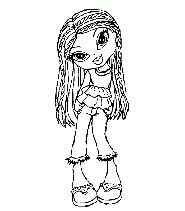 Bratz Dolls Coloring Pages Coloring Home