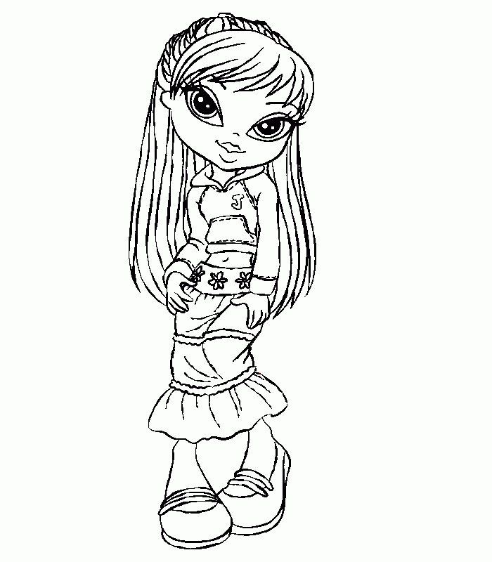 Bratz Dolls Coloring Pages Coloring Home