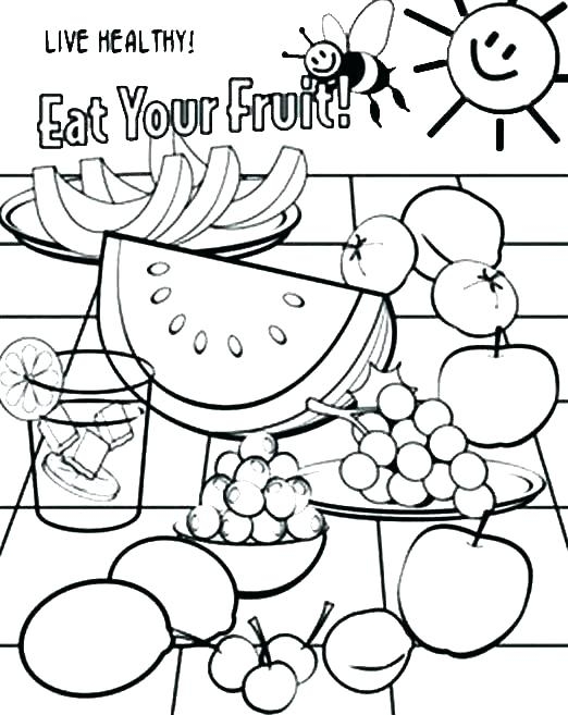 Breakfast Food Coloring Pages At GetColorings Free Printable 