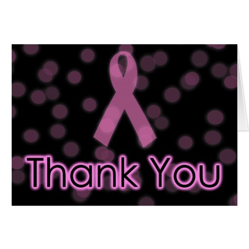 Breast Cancer Awareness Thank You Cards Zazzle