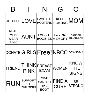 Breast Cancer Bingo Cards On Bingo Baker