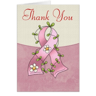 Breast Cancer Thank You Cards Zazzle